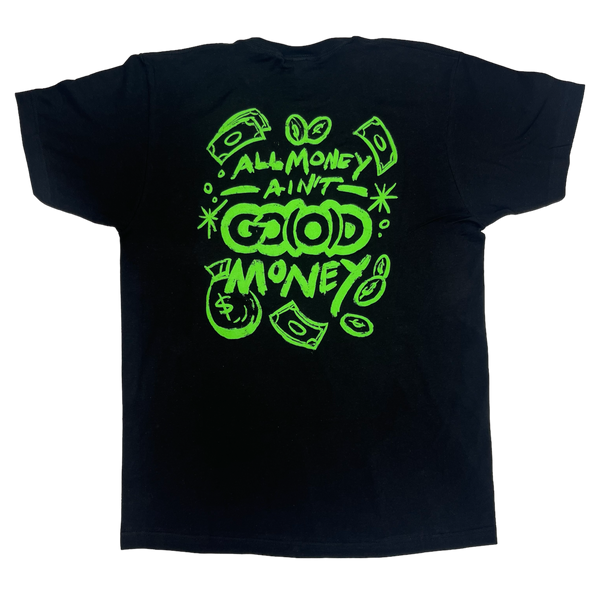 GO(O)D MONEY TEE-BLACK/GREEN