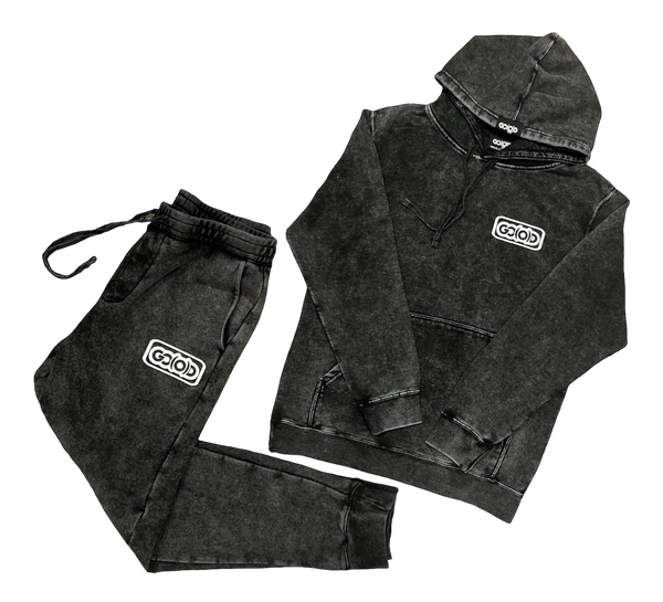 GO(O)D Elite Inbox Logo Sweat Suit-mineral wash