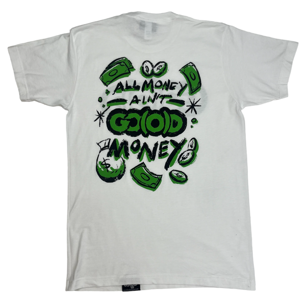GO(O)D MONEY TEE-WHITE/BLACK/GREEN
