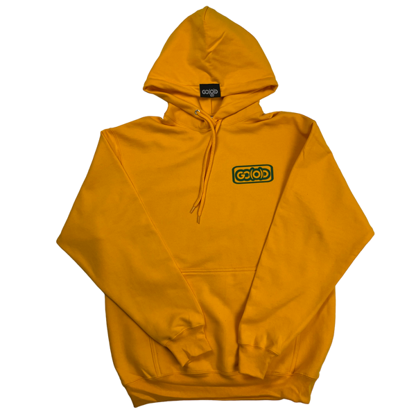*GO(O)D Inbox Logo Hoodie-gold/green (Lemon Lime Collection)