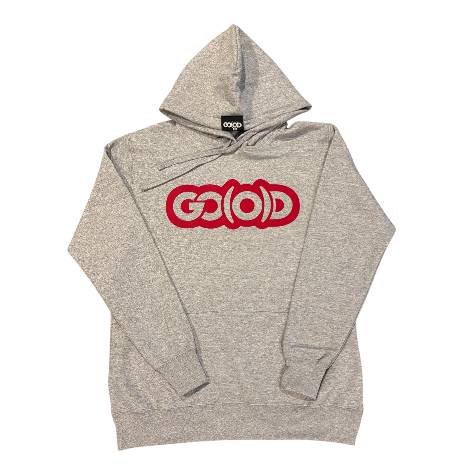 Women's GO(O)D Classic Hoodie-Gray/Red | GO(O)D CO. APPAREL Women's GO(O)D Classic Hoodie-Gray/Red | GO(O)D CO. APPAREL