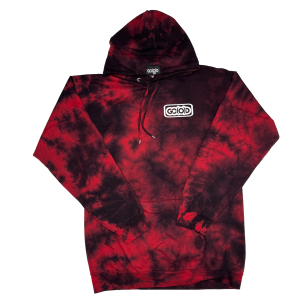 *GO(O)D PSYCHEDELIC INBOX LOGO HOODIE-RED/WHITE LOGO (psydel collection)
