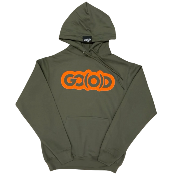 GO(O)D Hoodie-Olive/Orange