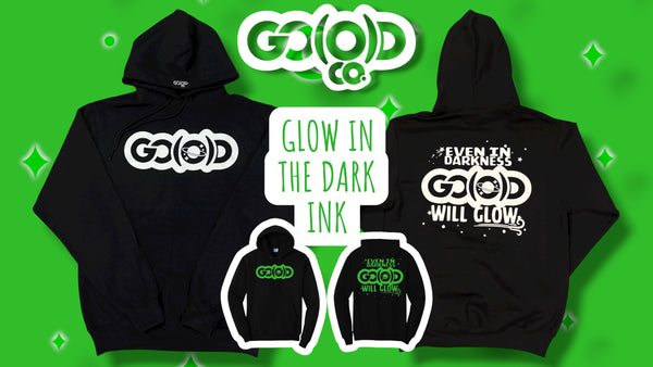 GO(O)D GLOW Hoodie-Black/White