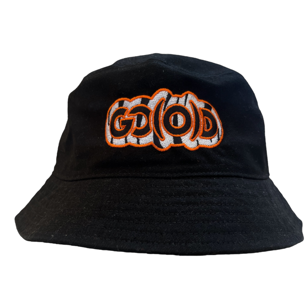 GO(O)D STRIPES BUCKET HAT-BLACK/WHITE/ORANGE
