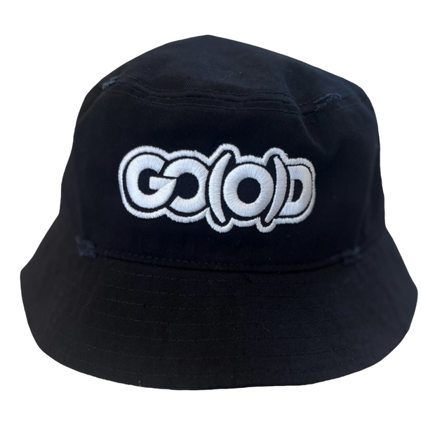 GO(O)D BUCKET HAT-BLACK/WHITE
