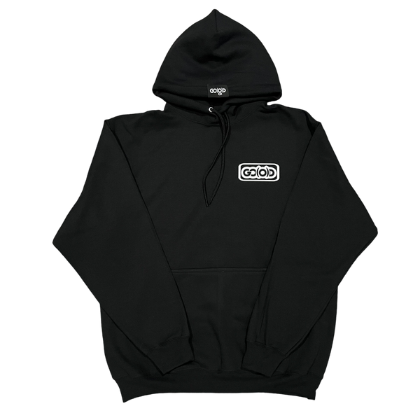 GO(O)D INBOX LOGO HOODIE-BLACK/WHITE