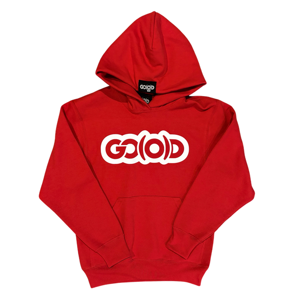 (Y) GO(O)D Classic Hoodie-Red/White