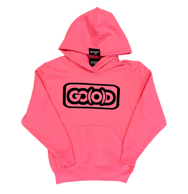 (Y) GO(O)D Inbox Logo Hoodie-Pink/Black