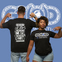 GO(O)D MUSIC FEST TEE-Black/White/Royal Blue