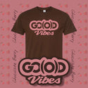 GO(O)D VIBES TEE-Chocolate/Pink