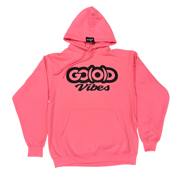 *EXCLUSIVE CANCER AWARENESS EDITION* GO(O)D Vibes Hoodie-Pink/Black