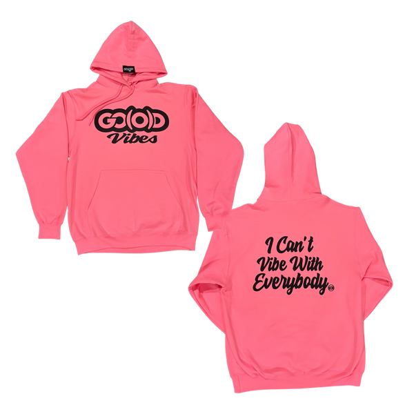 *EXCLUSIVE CANCER AWARENESS EDITION* GO(O)D Vibes Hoodie-Pink/Black