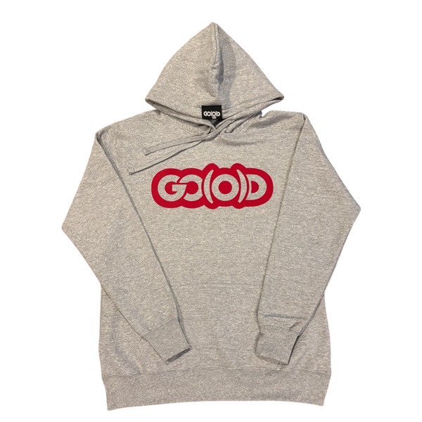 Women's GO(O)D Classic Hoodie-Gray/Red