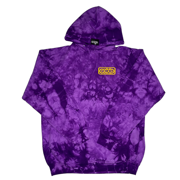*GO(O)D PSYCHEDELIC INBOX LOGO HOODIE-PURPLE/GOLD LOGOS (psydel collection)